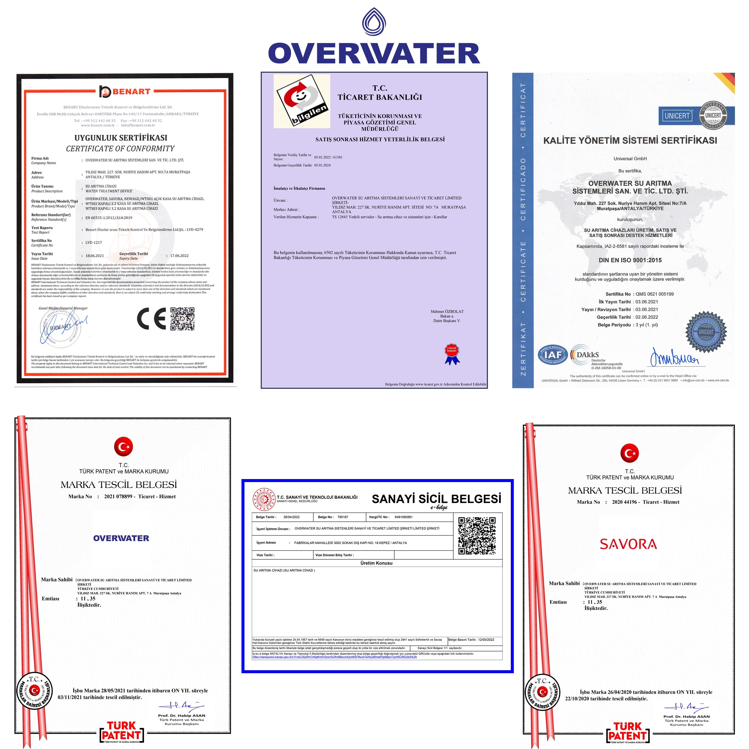 OverWater Kapalı Kasa Su Arıtma Cihazı 3 lü Inline Filtresi Seti Aşamalı ( Membransız Set ) FIN3